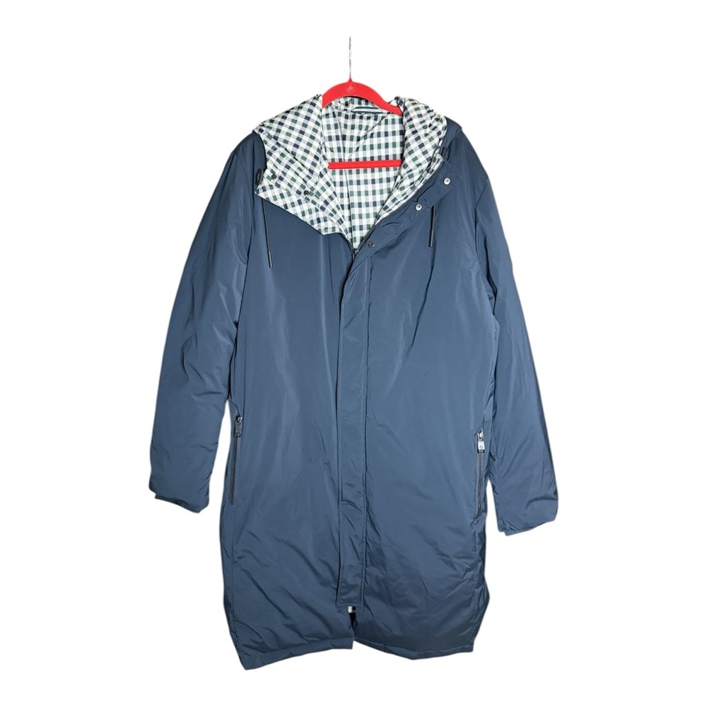 TED BAKER Men's Ubley House Check Wadded Coat Size XL - Picture 2 of 9